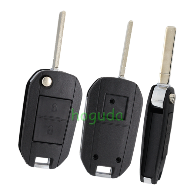 For Peugeot 2 button key blank with VA2 Blade (307 key blade 58#)