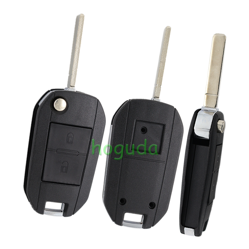 For Peugeot 2 button key blank with VA2 Blade (307 key blade 58#)