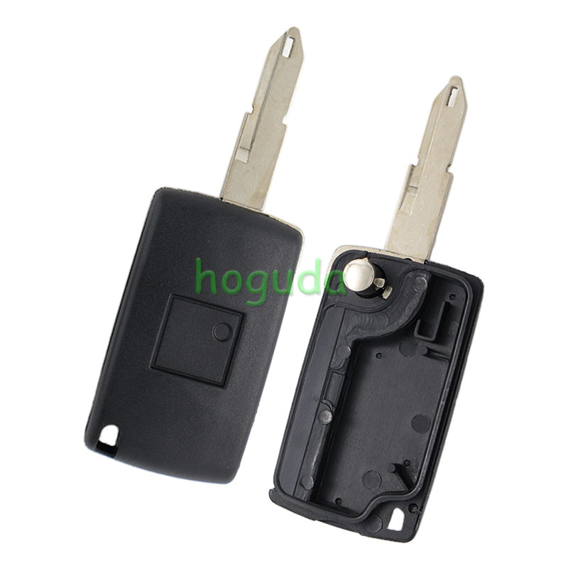For Peugeot 2 button modified flip remote key blank with NE73-206 Blade (206 blade)