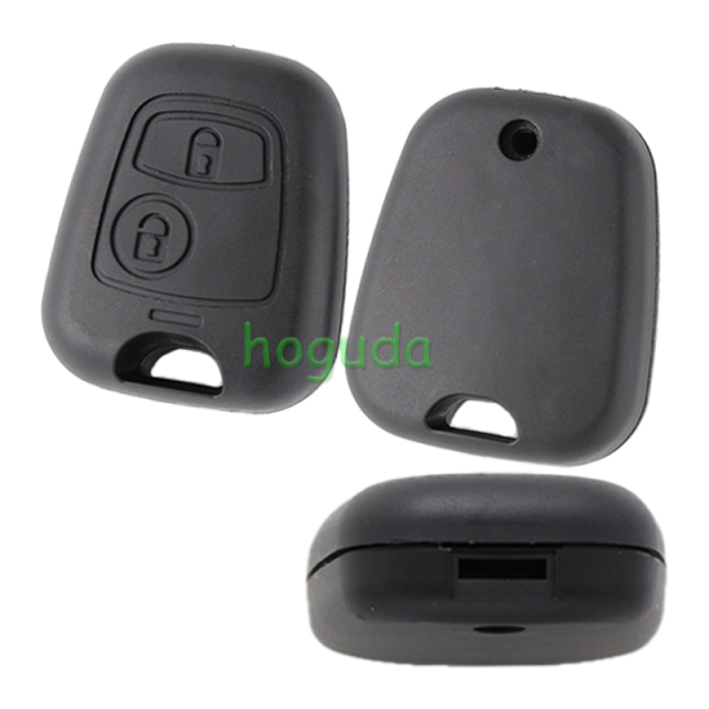 For Peugeot 2 button remote key case for SX9 key blade (without key blade) No Logo
