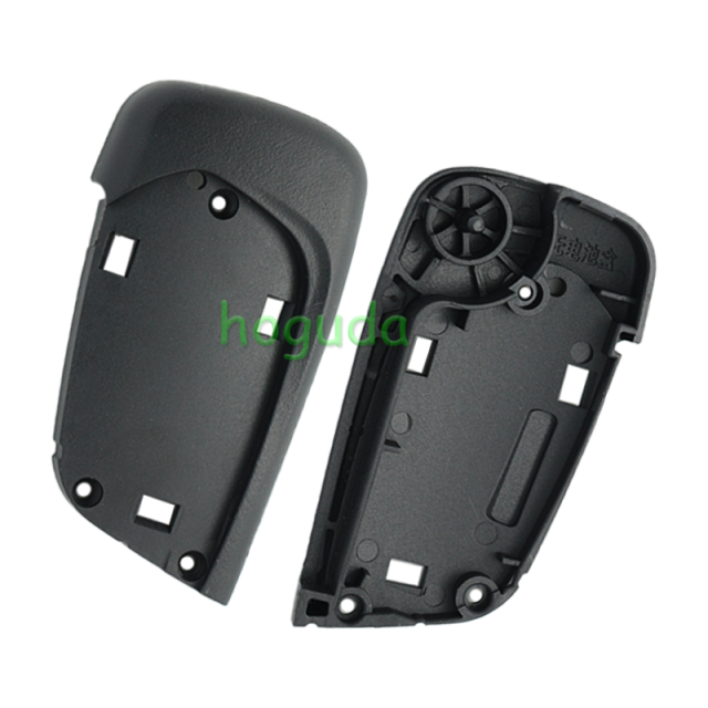 For Peugeot 2 button modified flip remote key blank withVA2 307/HU43/206 Blade -- Without battery place(No Logo)