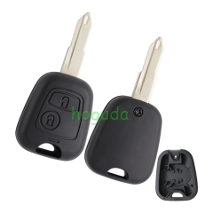 For Peugeot 2 button remote key blank with 206 key blade (without logo)