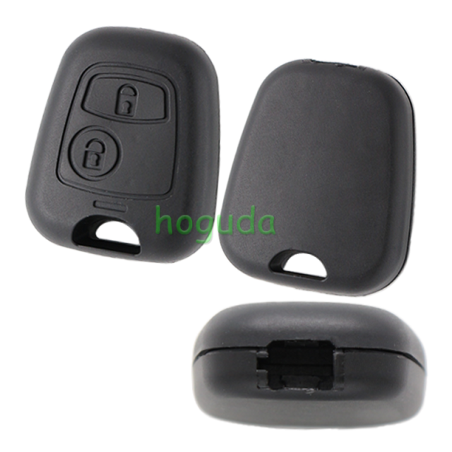 For Peugeot 2 button remote key blank Without Logo
