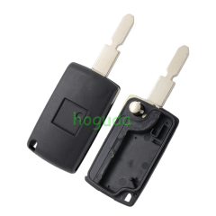 For Peugeot 2 button modified flip remote key blank with NE78-406 Blade