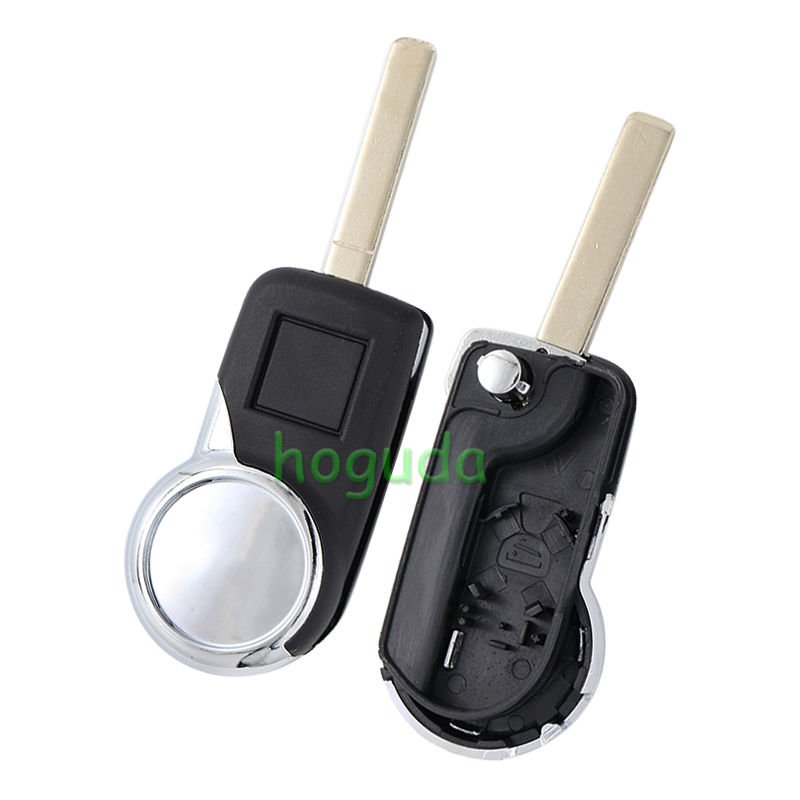 For Peugeot 2 button flip remote key blank with HU83 &amp; 407 Key blade