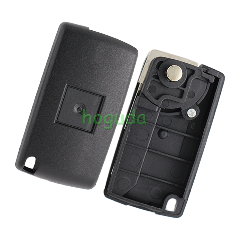 For Peugeot  2 button flip remote key shell (MIT11R)