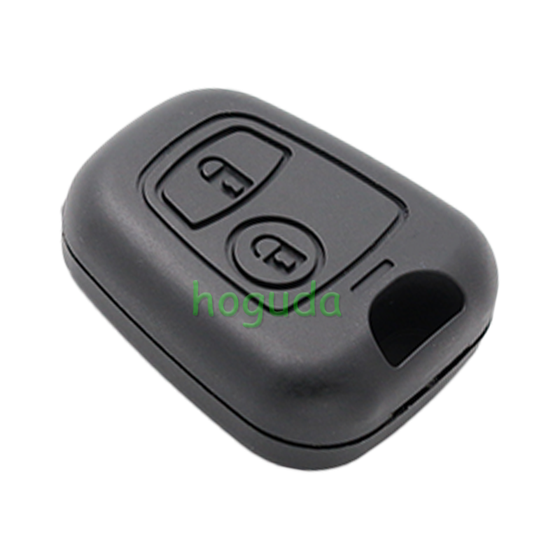 For Peugeot 2 button remote key blank Without Logo