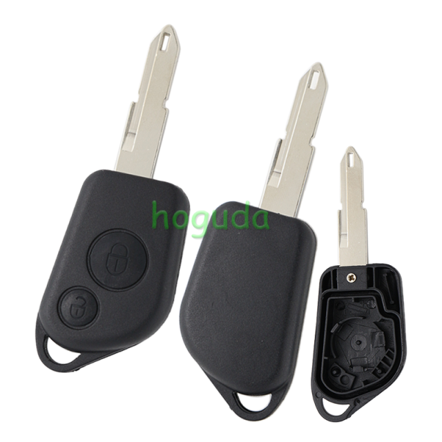 For Peugeot 2 button remote  key blank without Logo (With Battery Place)