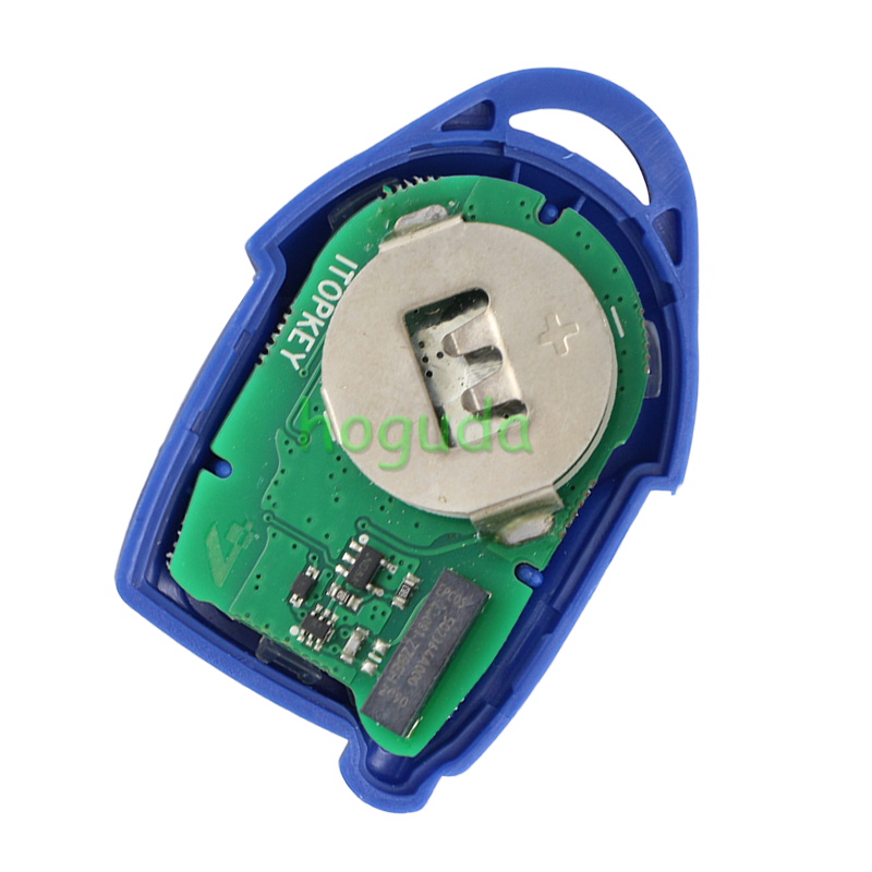 For New Ford Transit blue  3 button remote key with black blade 433MHz ASK 4D63 CHIP FCCID:6C1T 15K601 AG