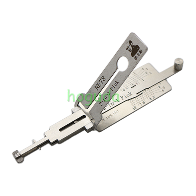 For Original Lishi NE78  for Peugeot lock pick and decoder  together  2 in 1 genuine  with best quality