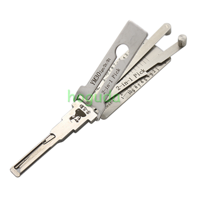 Original Lishi YM30 for Buick SAAB lock pick and decoder  together  2 in 1 genuine with best quality