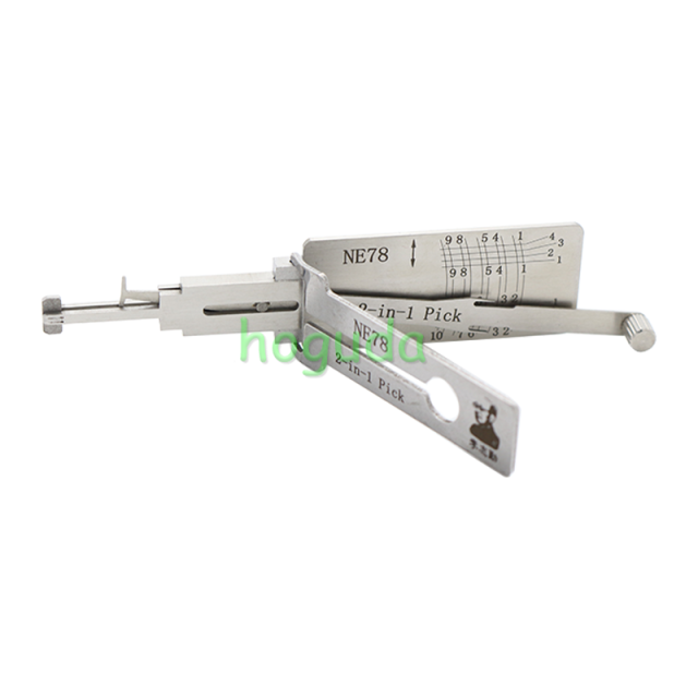 For Original Lishi NE78  for Peugeot lock pick and decoder  together  2 in 1 genuine  with best quality