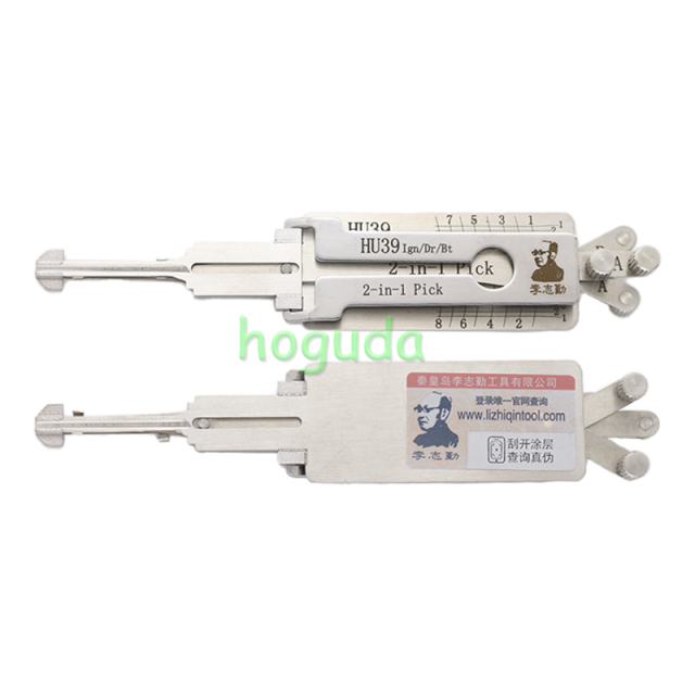For Original Lishi HU39(Ign/Dr/Bt） 2 In 1 lock pick and decoder     genuine !used for Benz 4 track