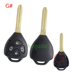 For Toyota Carola 2/2+1/3/3+1/4/button Remote key blank without logo ,please choose the button.