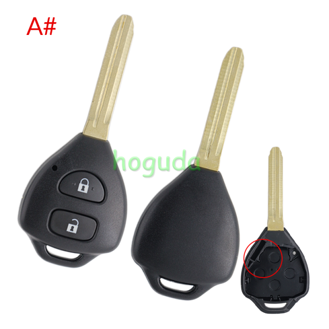 For Toyota Carola 2/2+1/3/3+1/4/button Remote key blank without logo ,please choose the button.