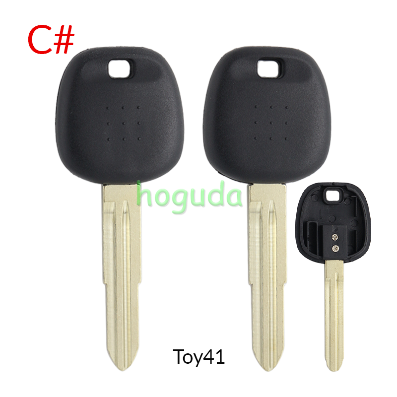 For Toyota transponder key blank  A# TOY43 Blade B# TOY47 Blade C# TOY41 Blade D# TOY51 Blade E# TOY48 Blade