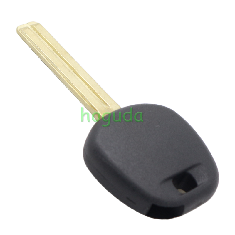 For Toyota transponder key blank,the chip slot is on the top of the key.  A# TOY48 Blade B# TOY40 Blade C# TOY43 Blade