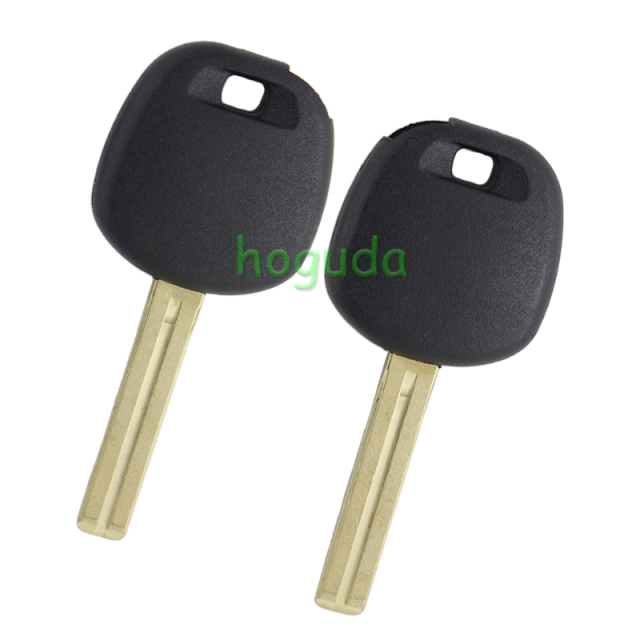 For GTL Toyota transponder key blank ,the chip slot is on the top of the key.  A# TOY48 Blade B# TOY40 Blade C# TOY43 Blade D# TOY51 Blade E# TOY43R Blade