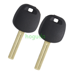 For Toyota transponder key blank,the chip slot is on the top of the key.  A# TOY48 Blade B# TOY40 Blade C# TOY43 Blade