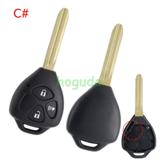 For Toyota Carola 2/2+1/3/3+1/4/button Remote key blank without logo ,please choose the button.