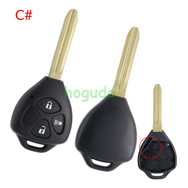 For Toyota Carola 2/2+1/3/3+1/4/button Remote key blank without logo ,please choose the button.