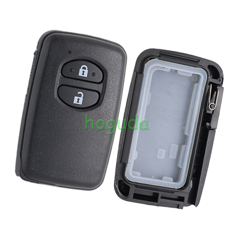 For Toyota 2 button remote key blank  (the button is round)，please choose the key button.