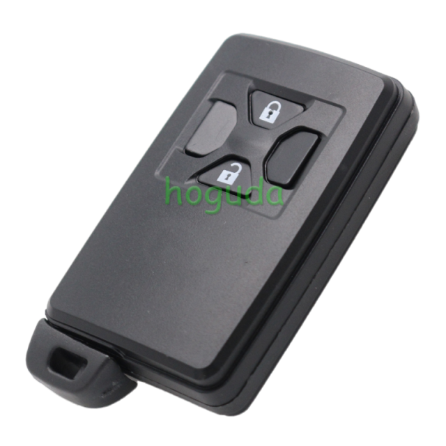For Toyota 3 button remote key shell , the blade with two side groove (black)
