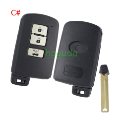 For Toyota 2/2+1/3/3+1 button remote key shell ,the button is square and white,please choose the key button