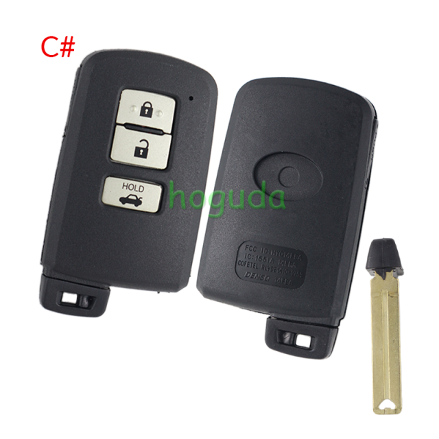 For Toyota 2/2+1/3/3+1 button remote key shell ,the button is square and white,please choose the key button
