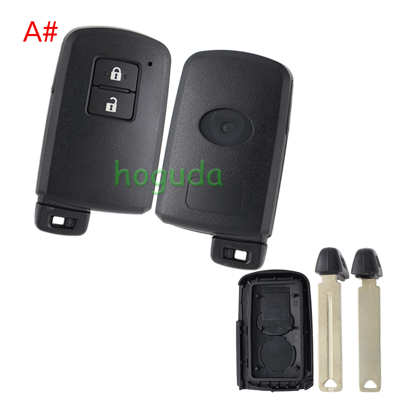 For Toyota 2/2+1/3/3+1 button remote key blank (the button is square)