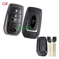 For Toyota 2/3+1/3/3+1 button remote key blank