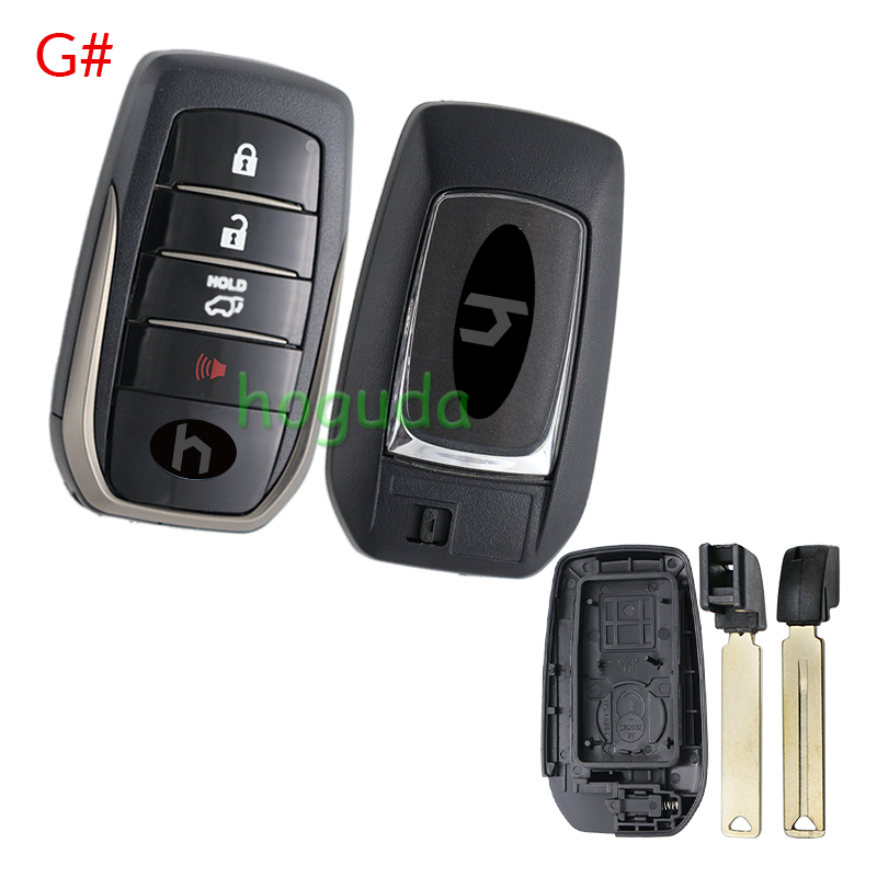 For Toyota 2/3+1/3/3+1 button remote key blank