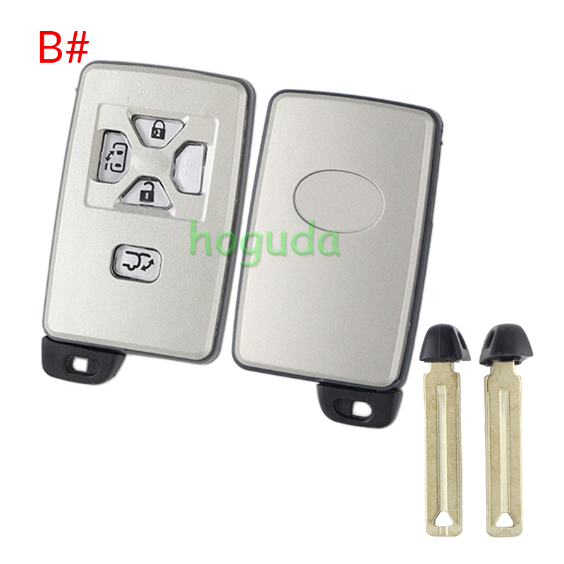 For Toyota 2/3/4/4+1 button remote key blank with key blade