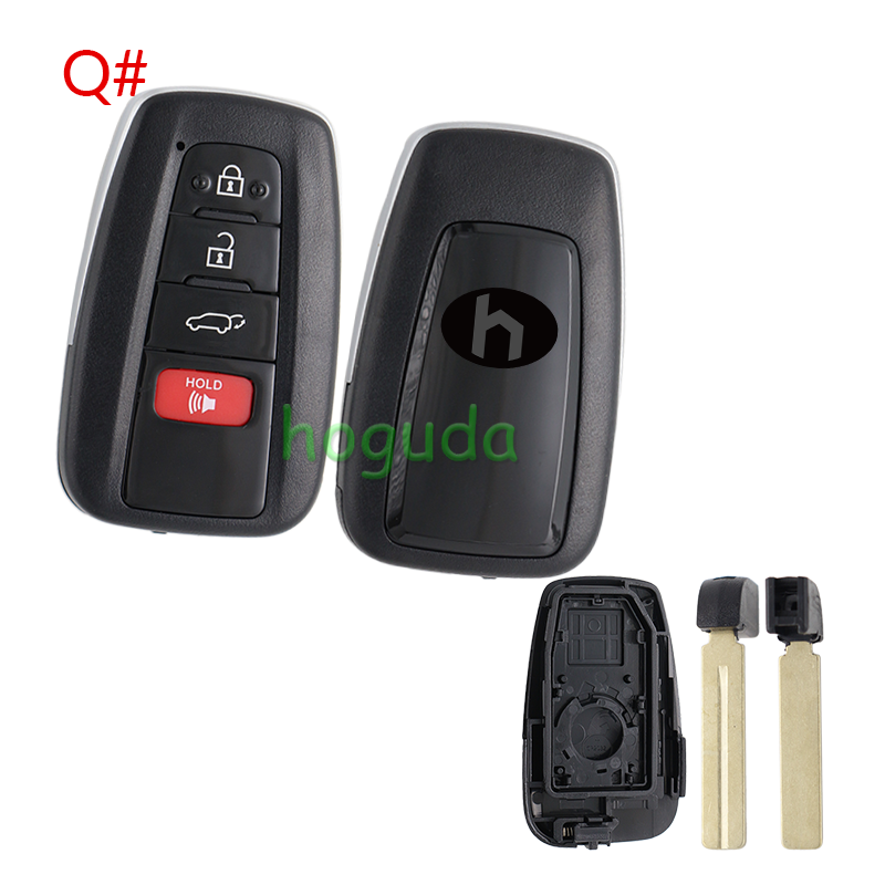 For Toyota C-HR 2/2+1/3/3+1 buttons Smart Remote key blank,please choose the button