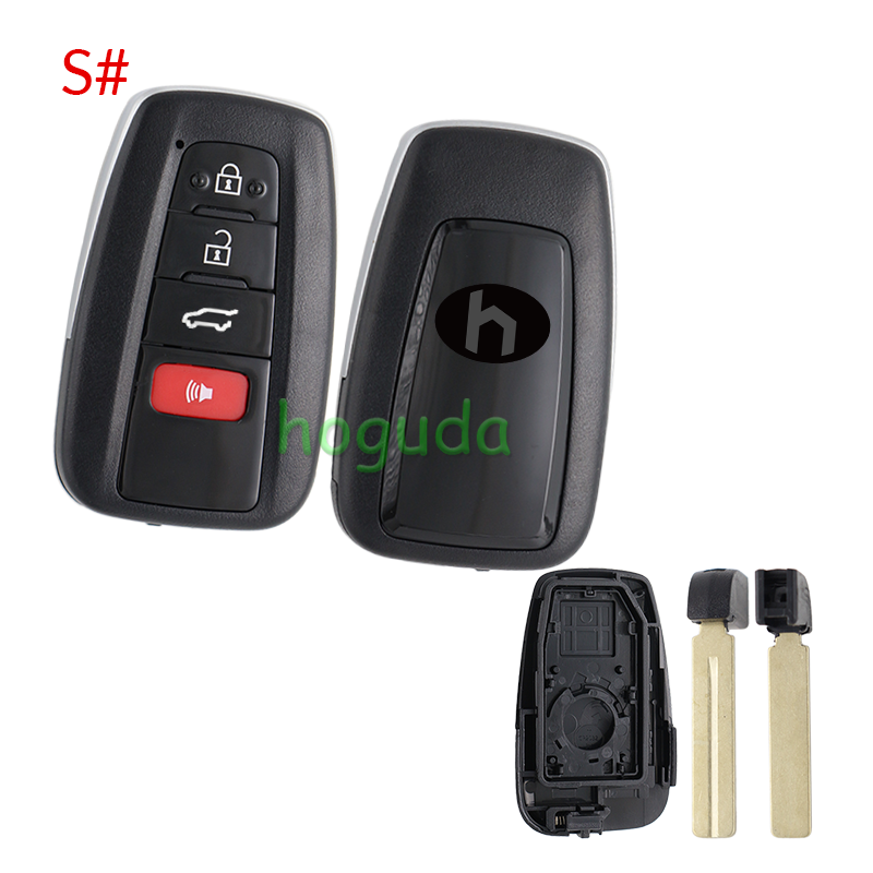 For Toyota C-HR 2/2+1/3/3+1 buttons Smart Remote key blank,please choose the button