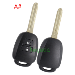 For Toyota 2/2+1/3/3+1 button remote key blank without logo