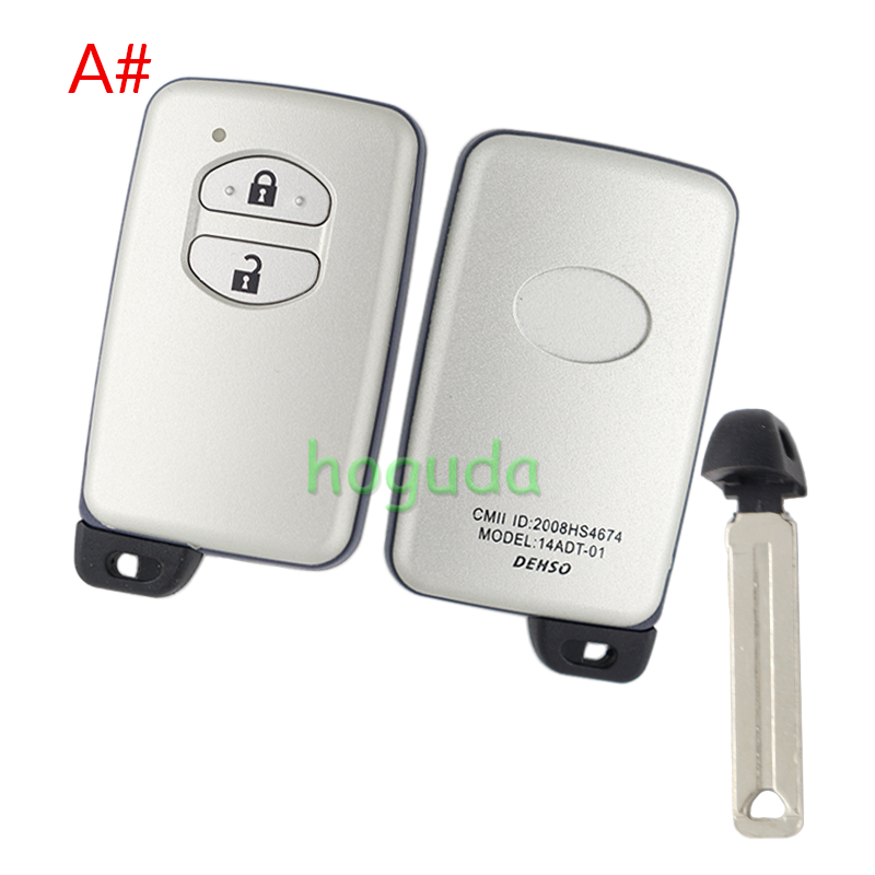 For Toyota Crown 2/2+1/3/3+1 button remote key blank,please choose the key button