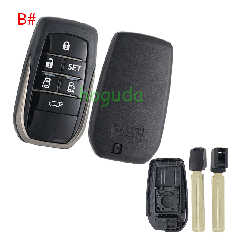 For Toyota 5/6 button remote key blank