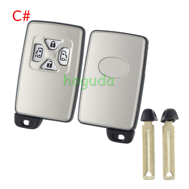 For Toyota 2/3/4/4+1 button remote key blank with key blade