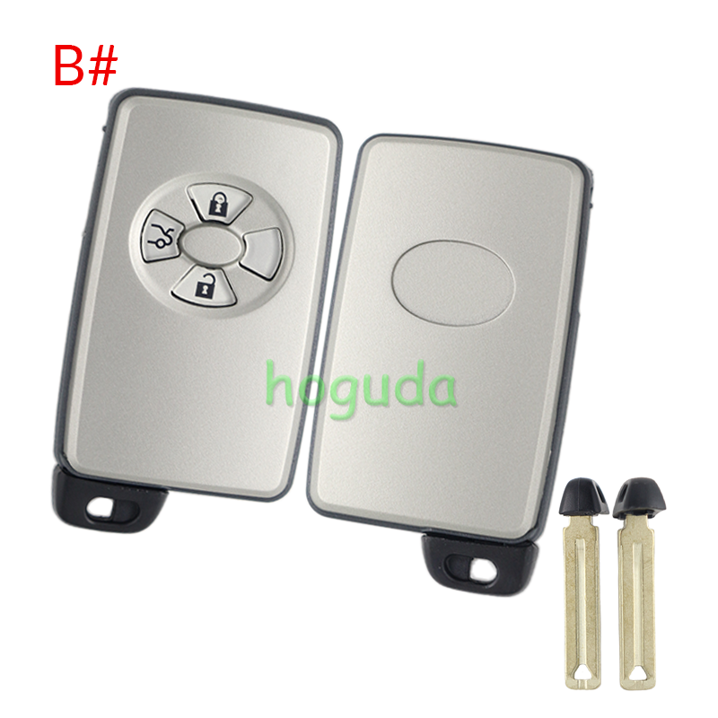 For Toyota 2/3/3+1 button remote key blank with key blade