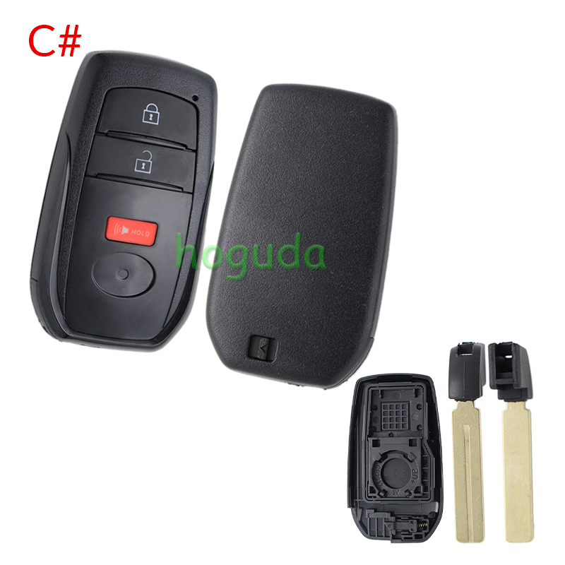 For Toyota 2/2+1/3/3+/1/4/4+1/5/5+1 button remote key blank with key Blade,please choose the key button