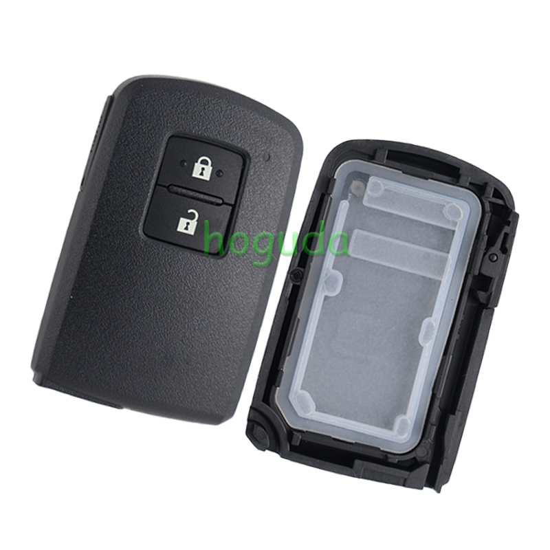 For Toyota 2/2+1/3/2+1/4 button smart remote key shell with white Battery holder ,the button is square