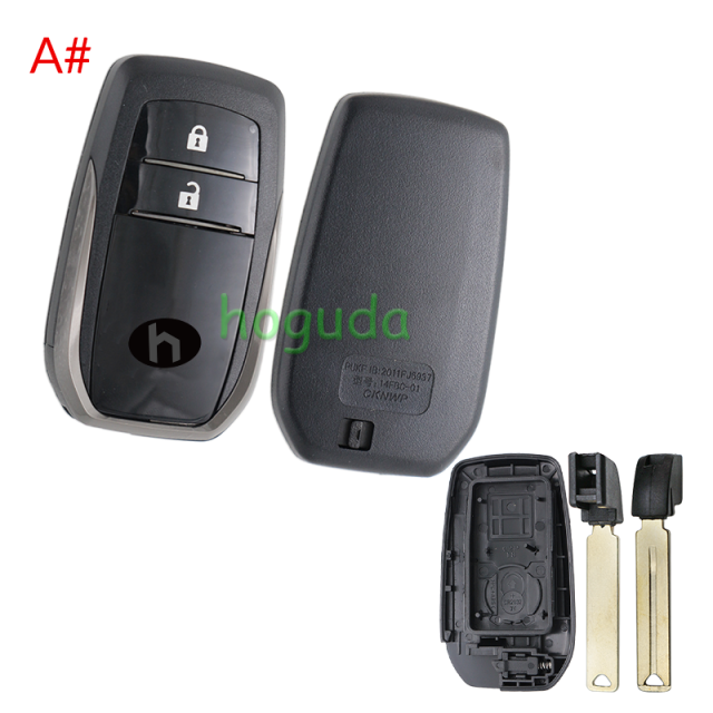 For Toyota 2/3+1/3/3+1 button remote key blank