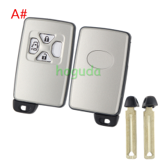 For Toyota 2/3/4/4+1 button remote key blank with key blade