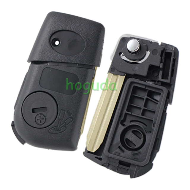 For Toyota 2/3/2+1/3+1 button flip remote key blank withToy43 Blade