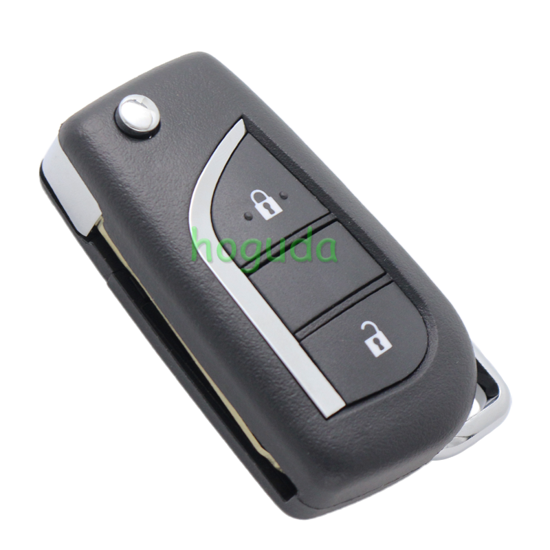 For Toyota 2/3/2+1/3+1 button flip remote key blank withToy43 Blade