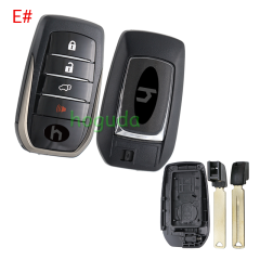 For Toyota 2/3+1/3/3+1 button remote key blank