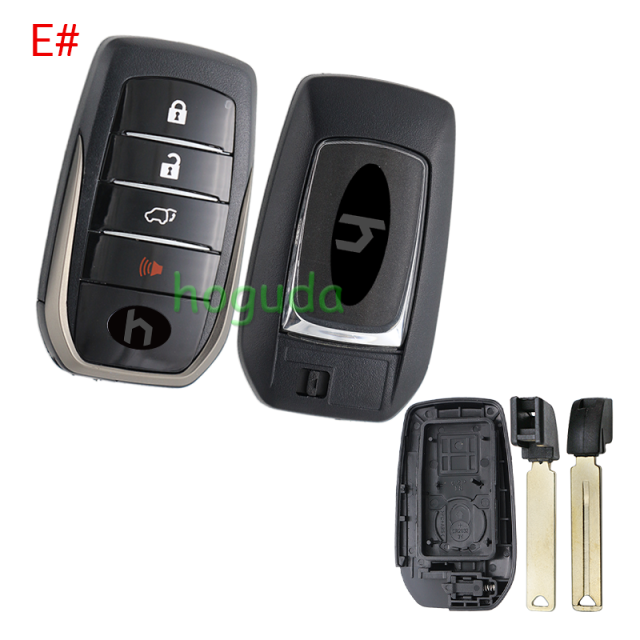 For Toyota 2/3+1/3/3+1 button remote key blank