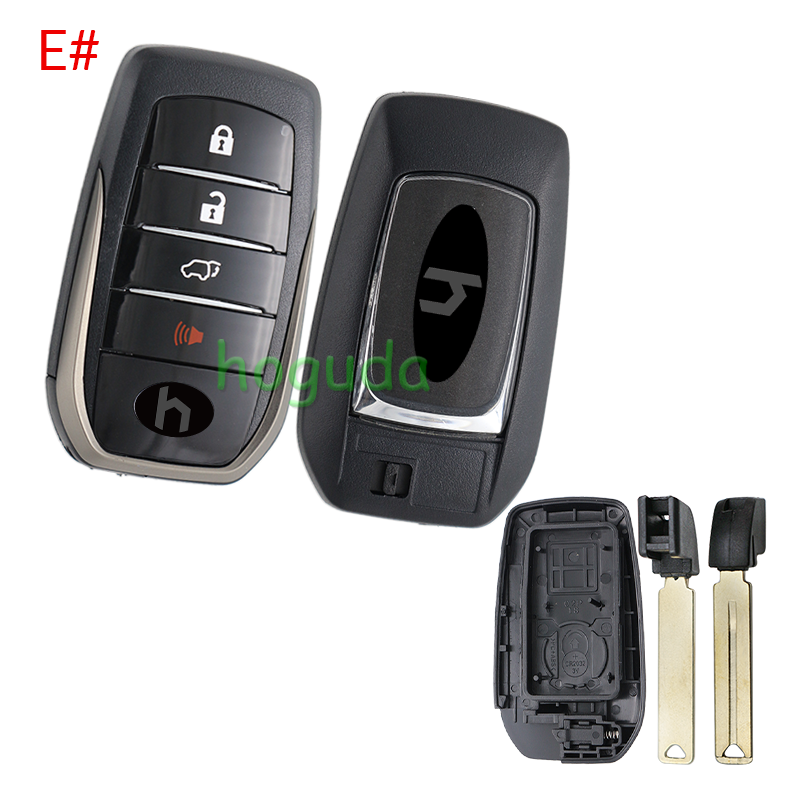 For Toyota 2/3+1/3/3+1 button remote key blank