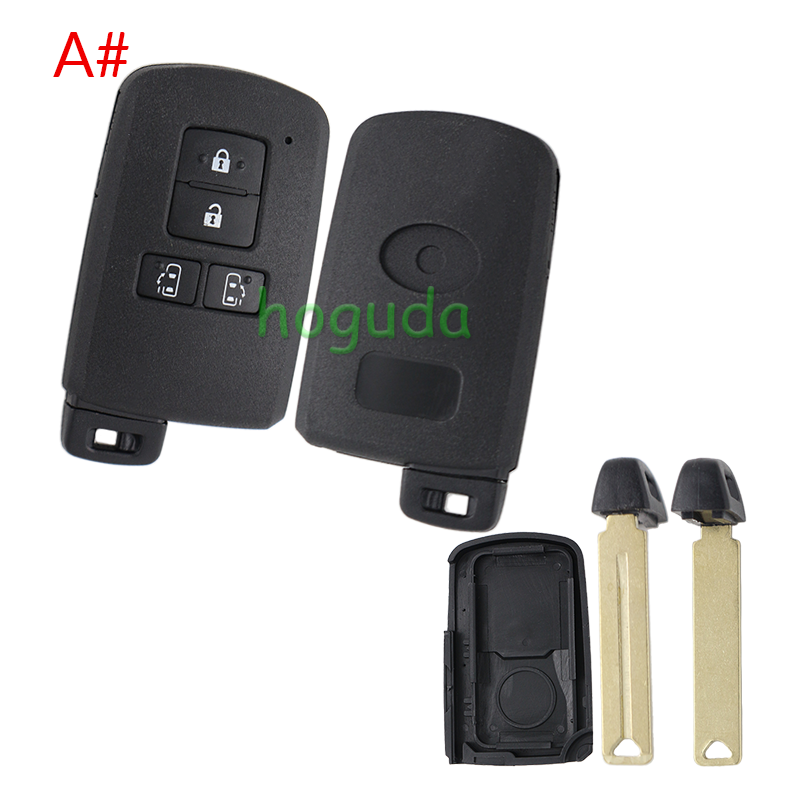For Toyota 4 button remote key shell ,the button is square